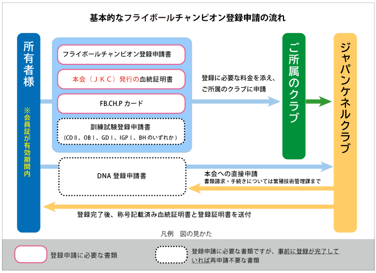 基本的なフライボールチャンピオン登録申請の流れ